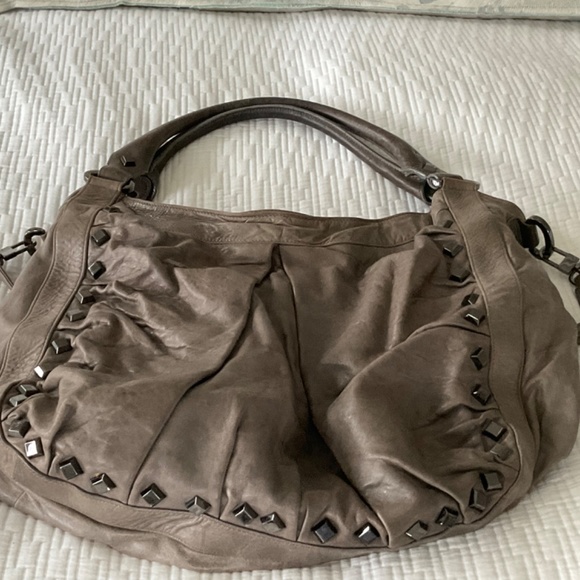 Treesje Grey Hobo Bag with Studs - Picture 9 of 10
